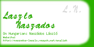 laszlo naszados business card